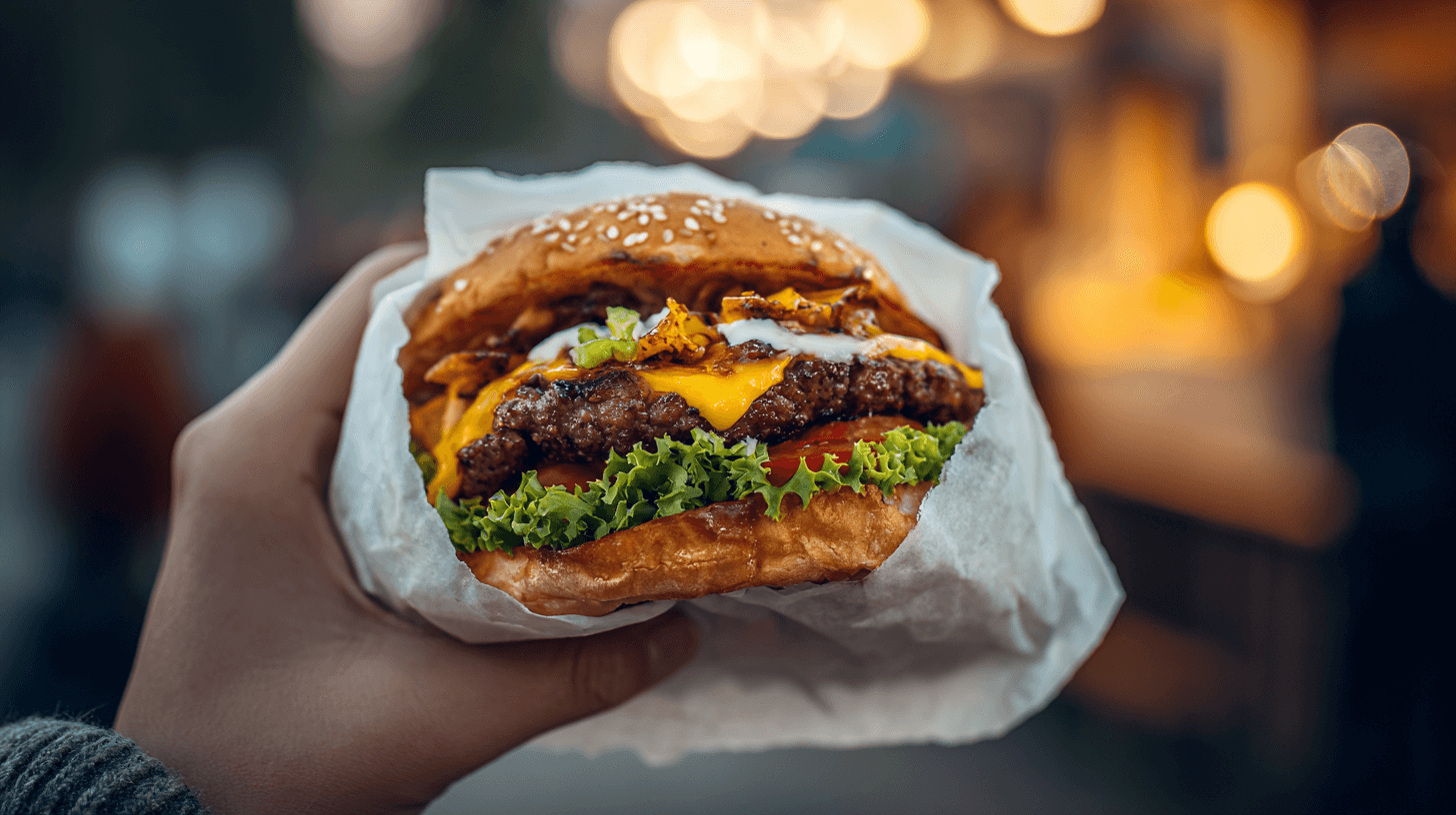 Holding Burger In Ogr